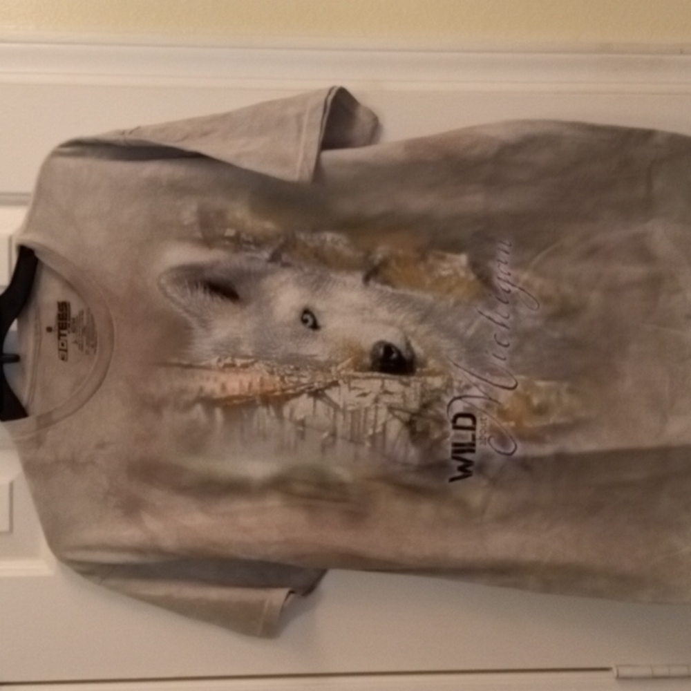 AniMall Wild About Michigan Wolverine Tee Lg